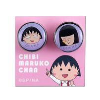 Chibi Maruko 櫻桃小丸子 口罩香氛釦-紫