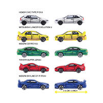 Majorette 美捷輪小汽車-漫畫風JDM五入組