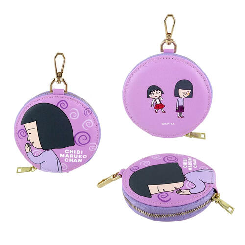 Chibi Maruko 櫻桃小丸子 圓型零錢包-野口