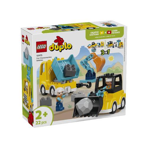 LEGO Duplo 3 in 1 Construction Vehicles 10475