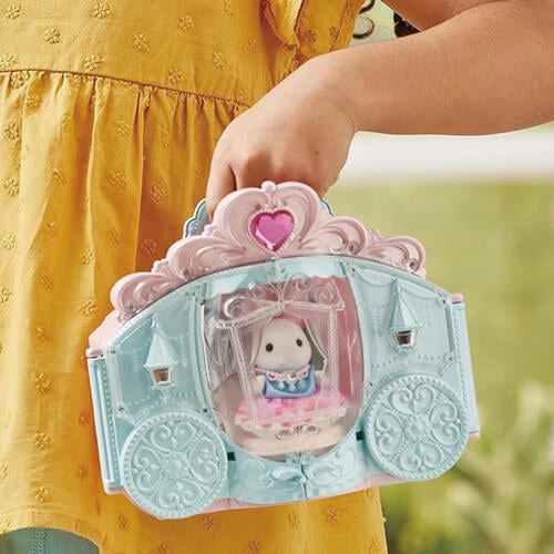 Sylvanian Families森林家族 時尚白兔馬車更衣室組