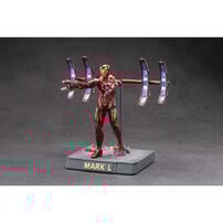 Marvel漫威 中動 鋼鐵人 Mark L 7吋可動人偶 場景組 發光款