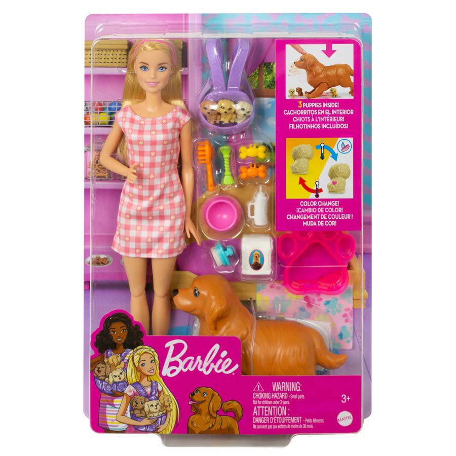 barbie doll with pets