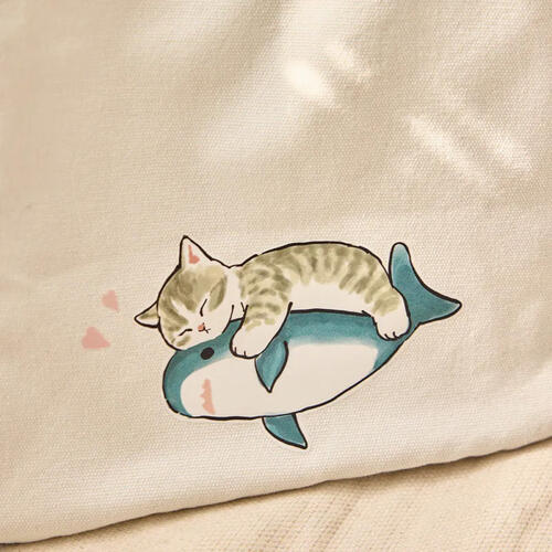 Mofusand 貓福珊迪托特包(鯊魚款)