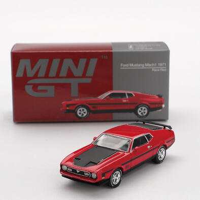 MINIGT	Ford Mustang Mach1 1971 Race Red 合金車1122