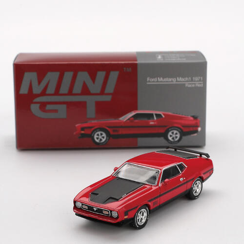 MINIGT	Ford Mustang Mach1 1971 Race Red 合金車1122