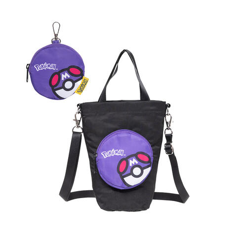 Pokemon 精靈寶可夢 IMPACT寶可夢大師球 收納提袋 #深紫