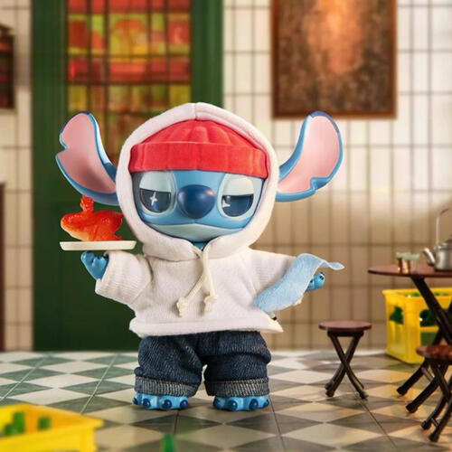 Miniso Disney Stitch 迪士尼史迪奇GenZ街頭系列糖膠絨毛绒盲盒掛件-隨機發貨
