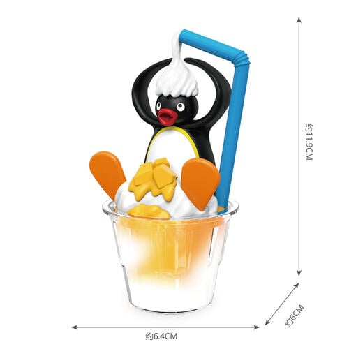 Pingu企鵝家族-驚喜美食場景系列公仔2-隨機發貨