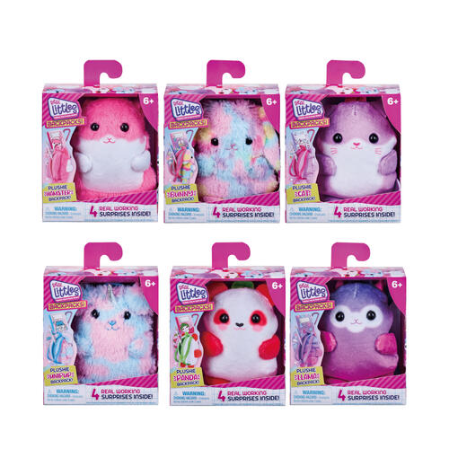 Real Littles S7 Plushie Pet Backpack Single Pk Cdu - Assorted