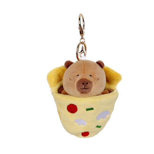 TUNTUNZAI卡皮巴拉	豚豚崽烘焙坊-披薩抽拉掛件