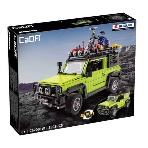 Cada 1:12授權JIMNY遙控積木吉普車(經典越野款)