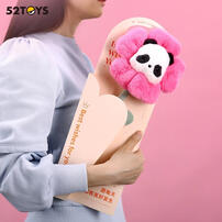 52TOYS Panda Roll 胖噠幼毛絨花花系列盲盒公仔- 隨機發貨