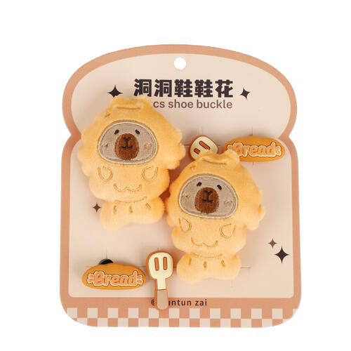 TUNTUNZAI卡皮巴拉豚豚崽烘焙坊鞋花-鯛魚燒