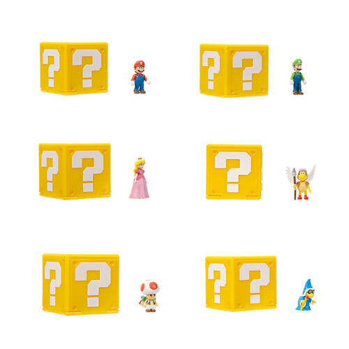 Super Mario瑪利歐電影: 問號磚迷你公仔 - 隨機發貨