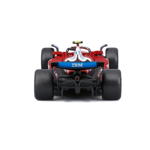 Bburago比美高1:43 F1系列-1:43 法拉利 SF-25（無頭盔，紙盒版）（#44 路易斯漢密爾頓）（標準塗裝）- 啞紅