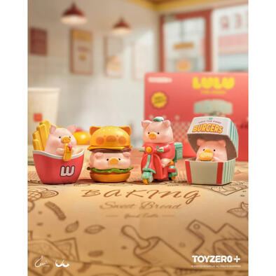Lulu The Piggy	罐頭豬LuLu漢堡急送可動系列（盲盒)