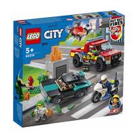 LEGO樂高城市系列 消防救援和警察追捕行動 60319