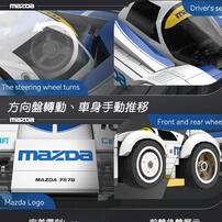 Cada咔搭 1:24授權馬自達#18 1991 Le Mans 積木模型車