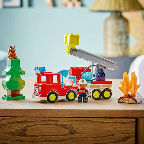 LEGO Duplo Fire Truck with Hose and Firefighter 10473
