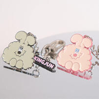 Kingjun 金屬吊飾／經典蠢兔