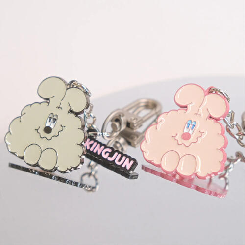 Kingjun 金屬吊飾／經典蠢兔
