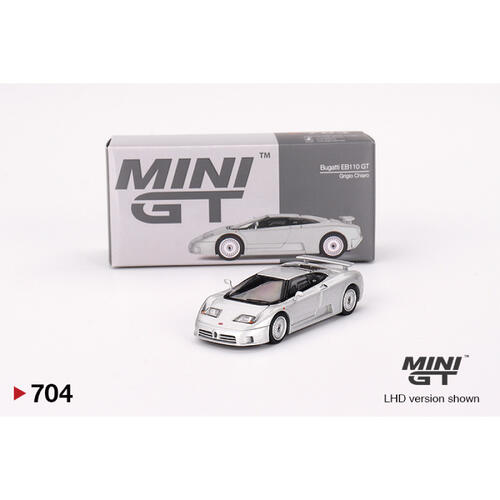 MINIGT	Bugatti EB110 GT Grigio Chiaro 合金車 704