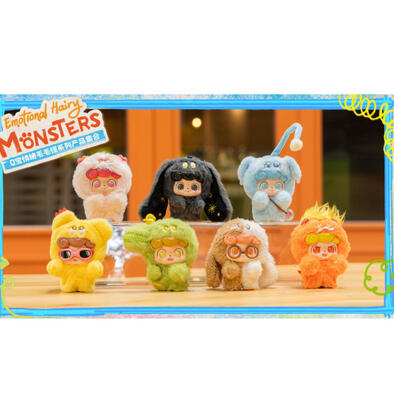 Q寶情緒毛毛怪系列盲盒- 隨機發貨