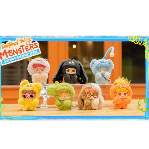 Q寶情緒毛毛怪系列盲盒- 隨機發貨