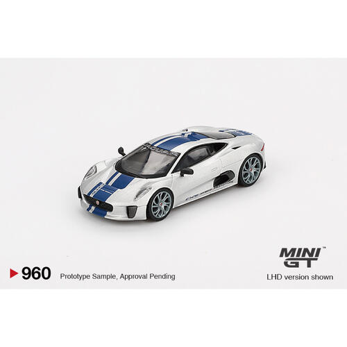 MINIGT	Jaguar C-X75 Silver 合金車 960