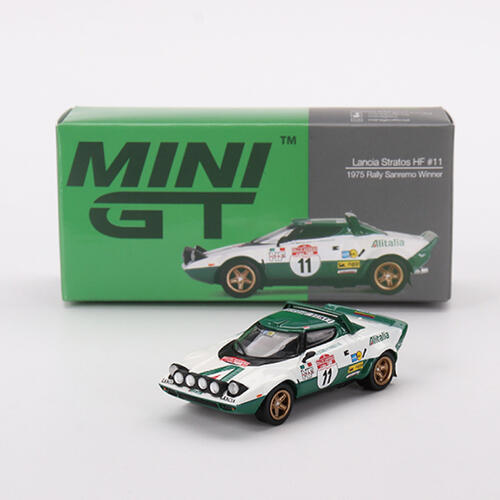MINIGT	Lancia Stratos HF 1975 Rally Sanremo Winner #11 合金車628