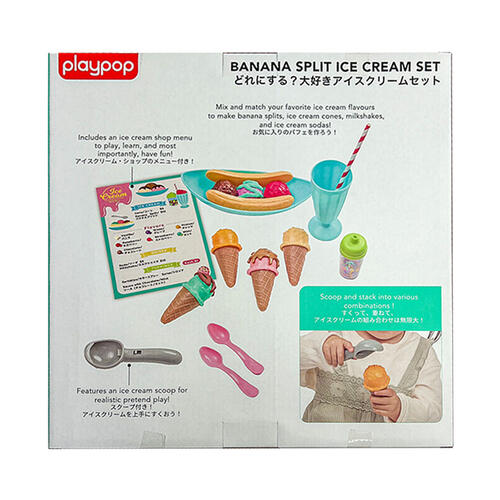 playpop Banana Split Ice Cream Set