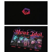 KPop Demon Hunters Kpop獵魔女團	K-POP獵魔女團 Your IdolT恤黑 XL