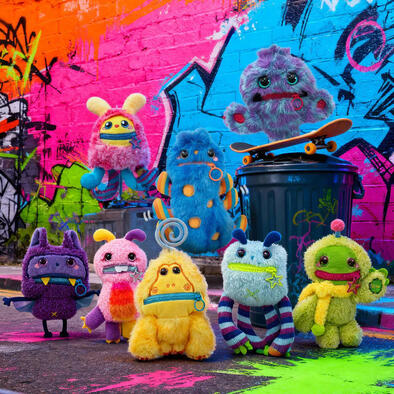 Nomster大嘴怪系列毛絨娃娃-隨機發貨