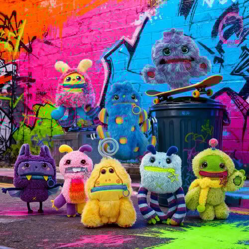 Nomster大嘴怪系列毛絨娃娃-隨機發貨