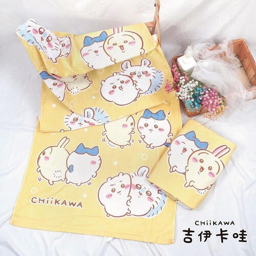Chiikawa 吉伊卡哇浴巾-好夥伴