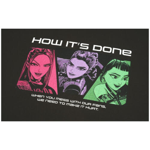 KPop Demon Hunters Kpop獵魔女團	  How It's DoneT恤黑 XL