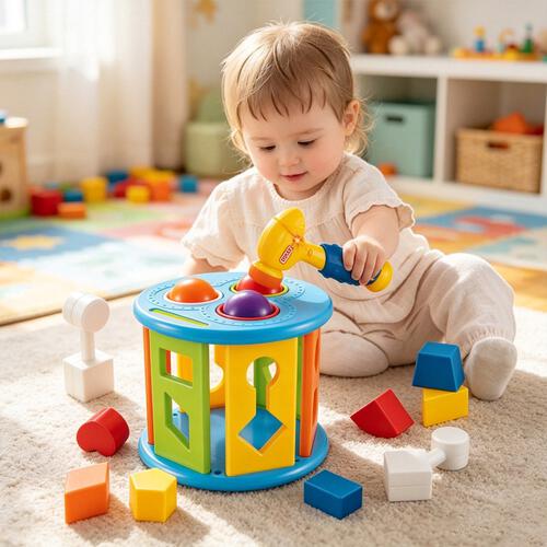 Playpop Musical Building Block Hammer Table