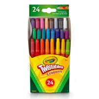 Crayola繪兒樂 迷你旋轉24色蠟筆