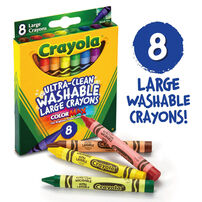 Crayola繪兒樂 可水洗大蠟筆8色
