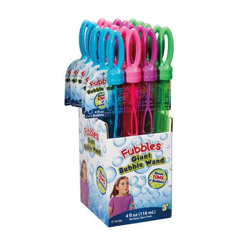 Fubbles 4oz Bubble Wand- Assorted