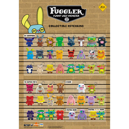 FUGGLER 放克牙寶鑰匙圈S2-牙勒牙勒系列- 隨機發貨