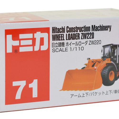 Tomica多美 No﹒71 Hitachi Construction Machinery Wheel Loader Zw220