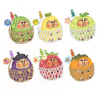 Miniso&nbsp;	豬堅強果蔬系列搪膠毛絨盲盒- 隨機發貨