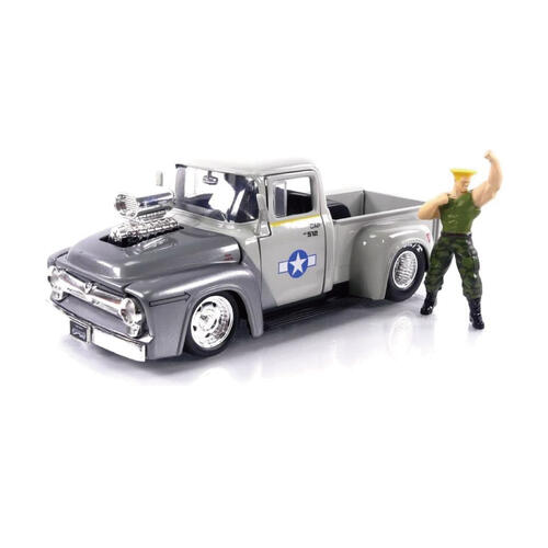 Street Fighter 快打旋風 1:24合金車+蓋爾公仔