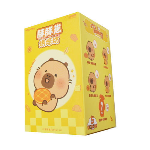 TUNTUNZAI卡皮巴拉	豚豚崽烘焙坊-小小豚毛絨盲盒掛件
