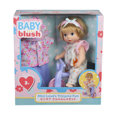 Baby Blush 8吋娃娃玩樂腳踏車組