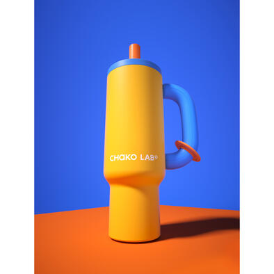 CHAKO LAB 1050ml不鏽鋼保溫霸王杯#芒果歐蕾