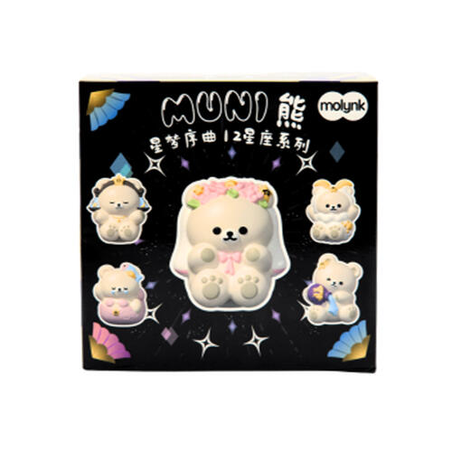 Molynk陌凛 Muni熊星夢序曲12星座系列軟軟解壓公仔 - 盲盒 (單件裝)