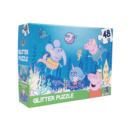 Y Wow Brands Peppa Pig 48Pcs Glitter Puzzle